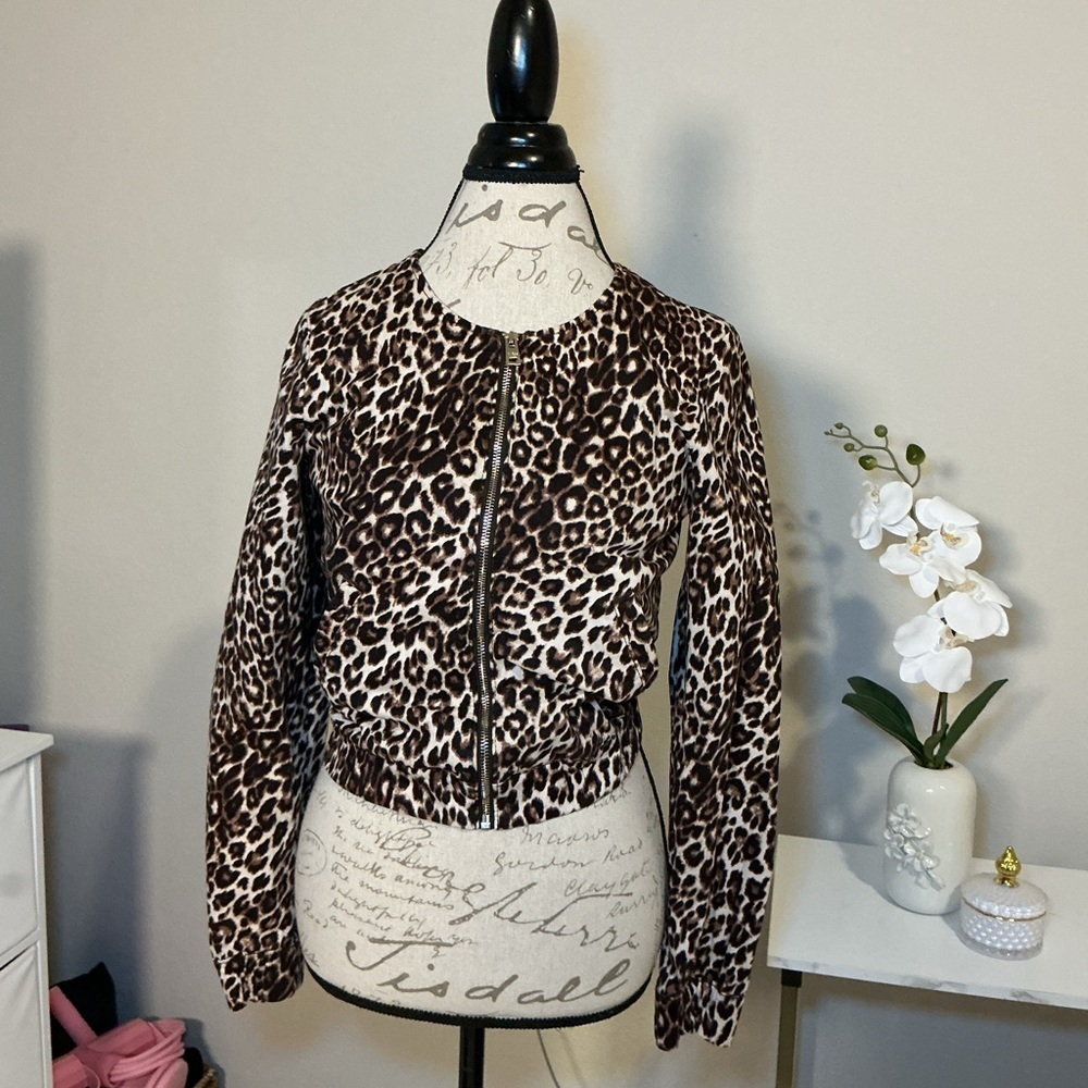 Guess Leopard Print Women's Jacket - Picture 2 of 11